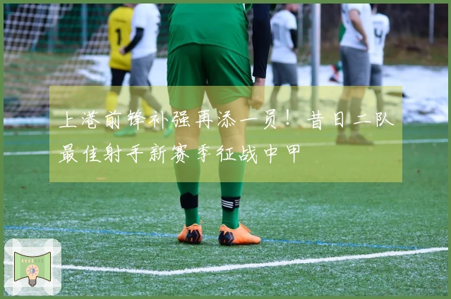 上港前锋补强再添一员！昔日二队最佳射手新赛季征战中甲